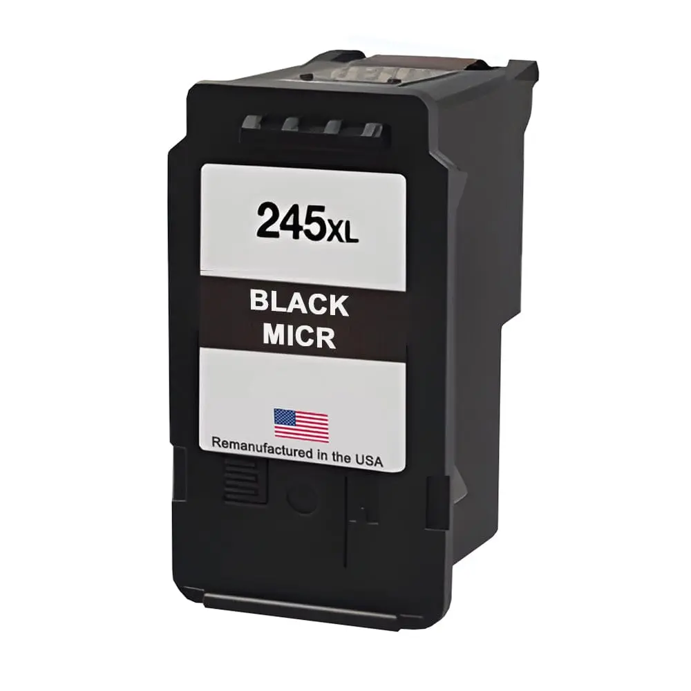 U.S. Remanufactured for Canon PG-245XL Black MICR High Yield Ink Cartridge