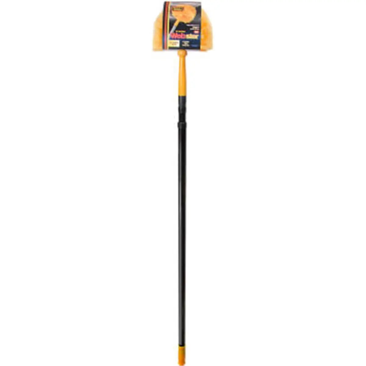212 MAIN Commercial Mighty Tough Cob Web Duster - Household Cleaning Tool with 3-Section Metal Handle, Yellow PVC Split-Tip Bristles, 118" Extension, Metal Construction, Dust & Dirt Capture