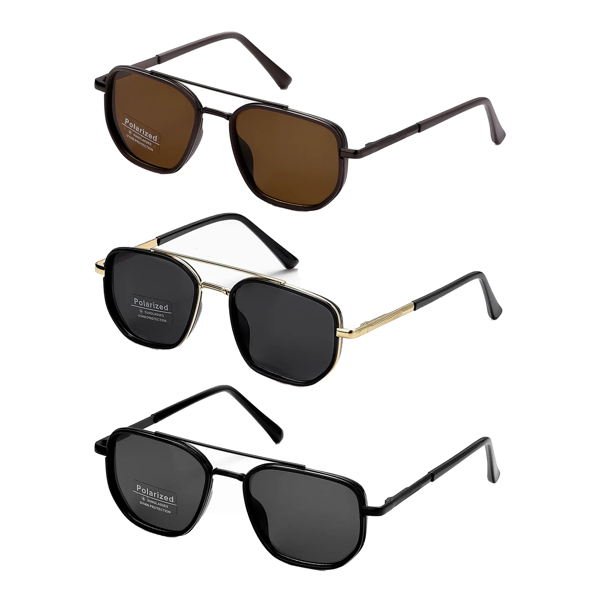 Unisex Geometric Frame Double Beam Sunglasses - 2026 Four Seasons Fashion, Full Rim , Back to School & Travel Accessories, Women's Sunglasses, Adult Eyewear, Sunglasses women