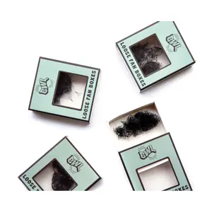 Promade 5D Fan .0.07 Loose Fans - 100% Handmade Korean Fiber, Matte & Super Dark Color, Approximately 500 Per Box, Curl C CC D Stems