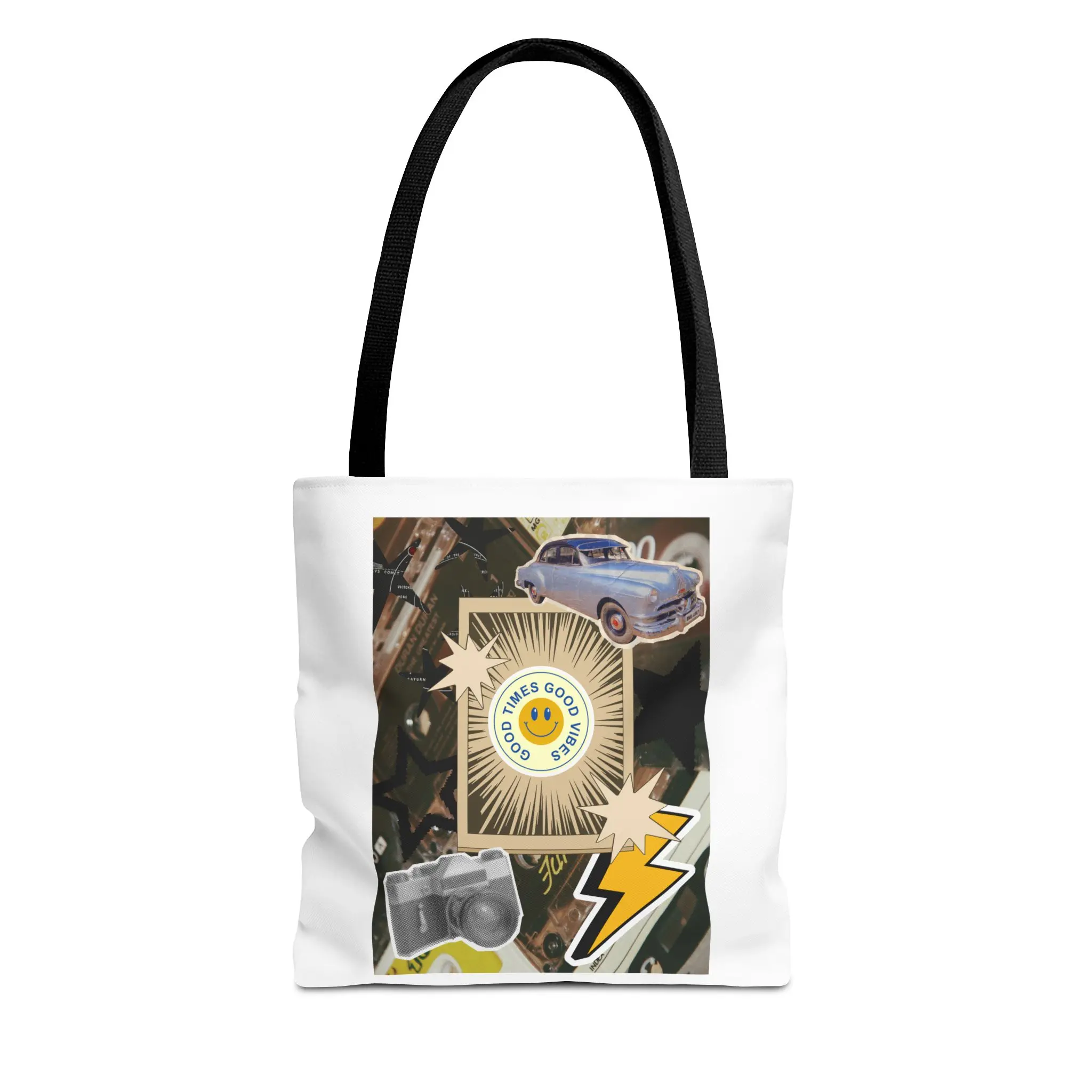 Retro Collage Tote Bag (AOP)