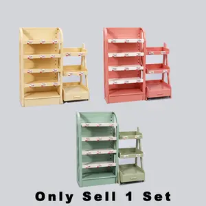 Mini Realistic Food Play Rack Set, Play House Set, Supermarket Display Stand, DIY Props Accessories, Suitable for Boys and Girls Aged 3+