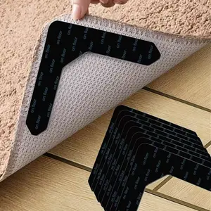 Anti-slip carpet stickers, 8 pieces of anti-slip area carpet stickers, prevent carpet movement and curling edges, suitable for living room, dining room, bathroom carpets. Reusable carpet stickers, suitable for various occasions