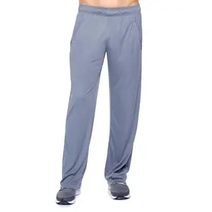 Mens Pro Flow Performance Pants, Soft Elastic Polyester Menswear - Grey
