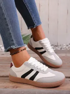 Women's Casual Low-Top Sneakers, Fashionable Comfortable Daily Wear Shoes, All-Season Leisure Board Shoes for Women, Casual Sporty Sneakers