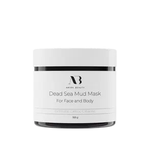 Amira Beauty Dead Sea Mud Mask for Face and Body - Reduces Pores, Acne, Blackheads & Texture - All Skin Types 6 OZ Skincare Facial Mask Flawless Radiant Rejuvenating Cleansing