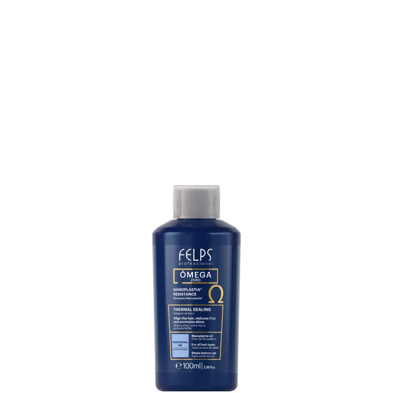 Omega Zero Resistance Nanoplastia Treatment Zero Formaldehyde Hair Straightening with Macadamia Oil 3.38 fl.oz Mini