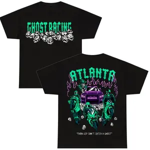 Ghost Racing Atlanta Tshirt, Motorcycle Shirt, Racing Tee, Ghost Racing T-shirt, Unisex T-Shirt, Gift For Mens, Him, Husband, Top Menswear