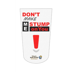 Amputee Sock "Dont Make Me Stump on You", Prosthetic Limb Sock, 3ply Stump Sock