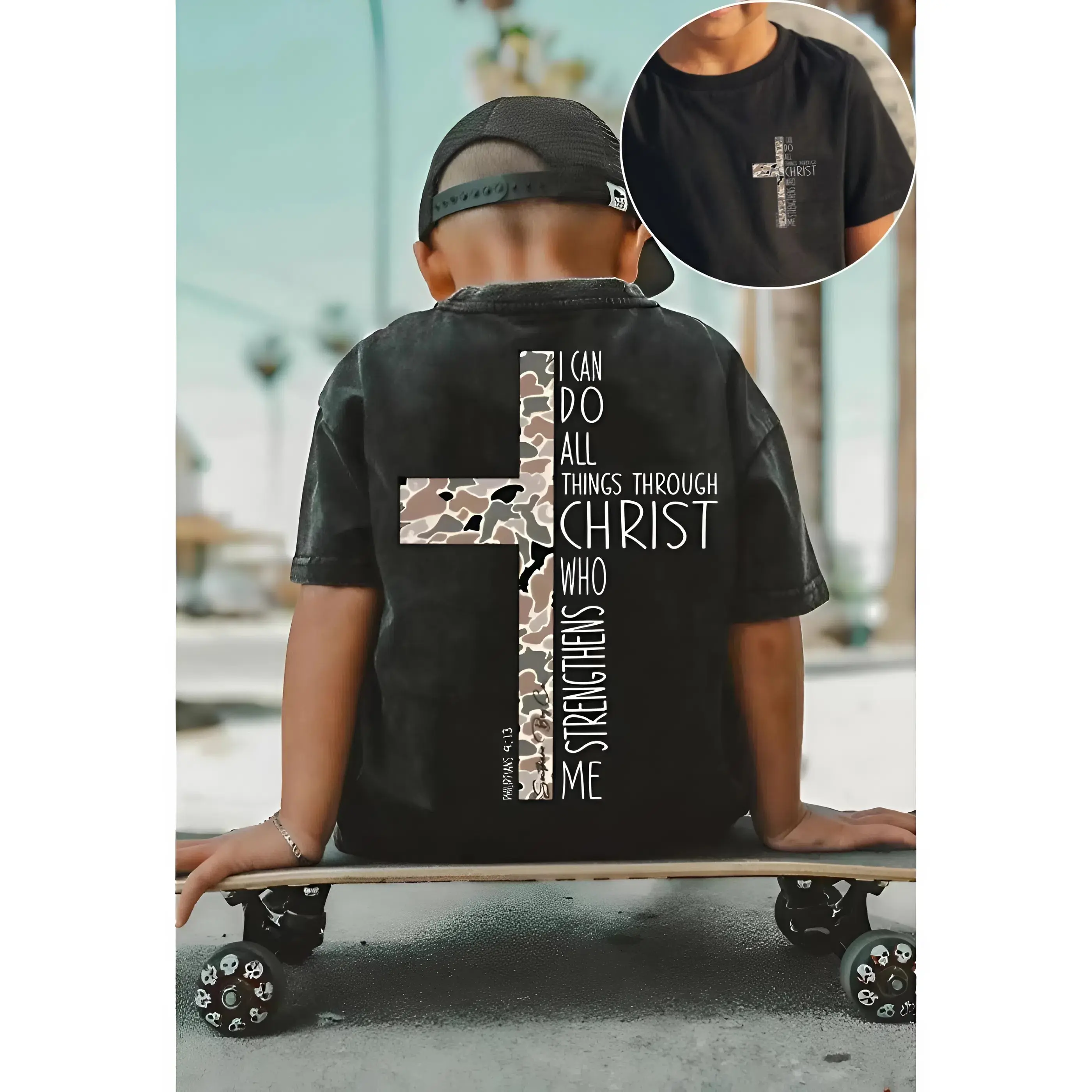Christian Strengthens Me Youth and Adult Sweatshirt or T-shirt, #Southern boy Clothes, Christian shirt, Trending tee, youth clothing, birthday gift, Family tee, summer outfit, gift for son and daughter, vacation outfit, funny shirt, jesus youth shirt