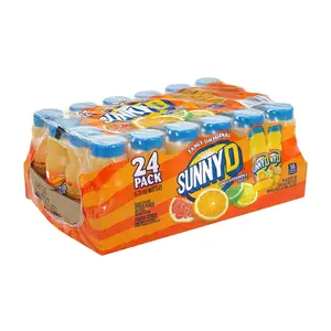 SunnyD Tangy Original Orange Citrus Punch Beverage, 6.75 oz Bottles, 24-Count Fizzy Drink