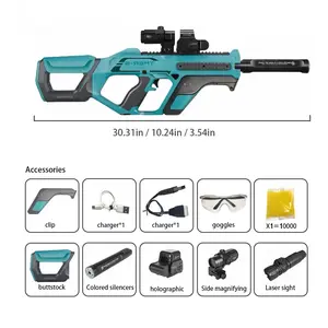 Hurricane SXF1000 water gel ball launcher toy gun, 200 FPS, suitable as a birthday gift or holiday gift