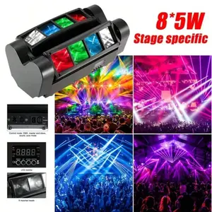 180W 8 LED Spider Moving Head Beam Stage Lighting RGBW DMX Disco Party DJ Lights Party lights