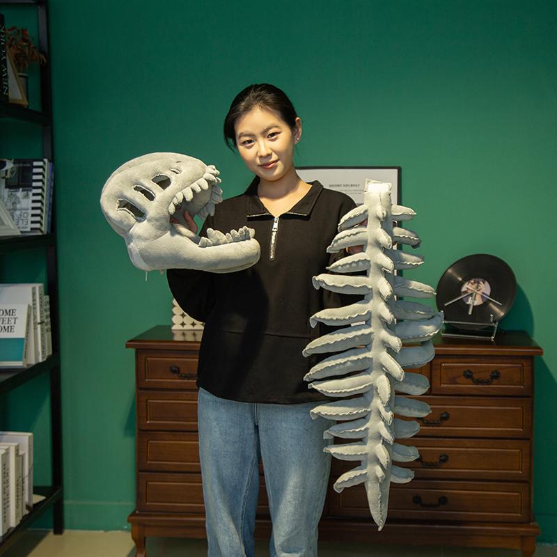 Skeleton Costume Set Halloween Fun Skeleton Dinosaur Costume Dress-Up Jumpsuit