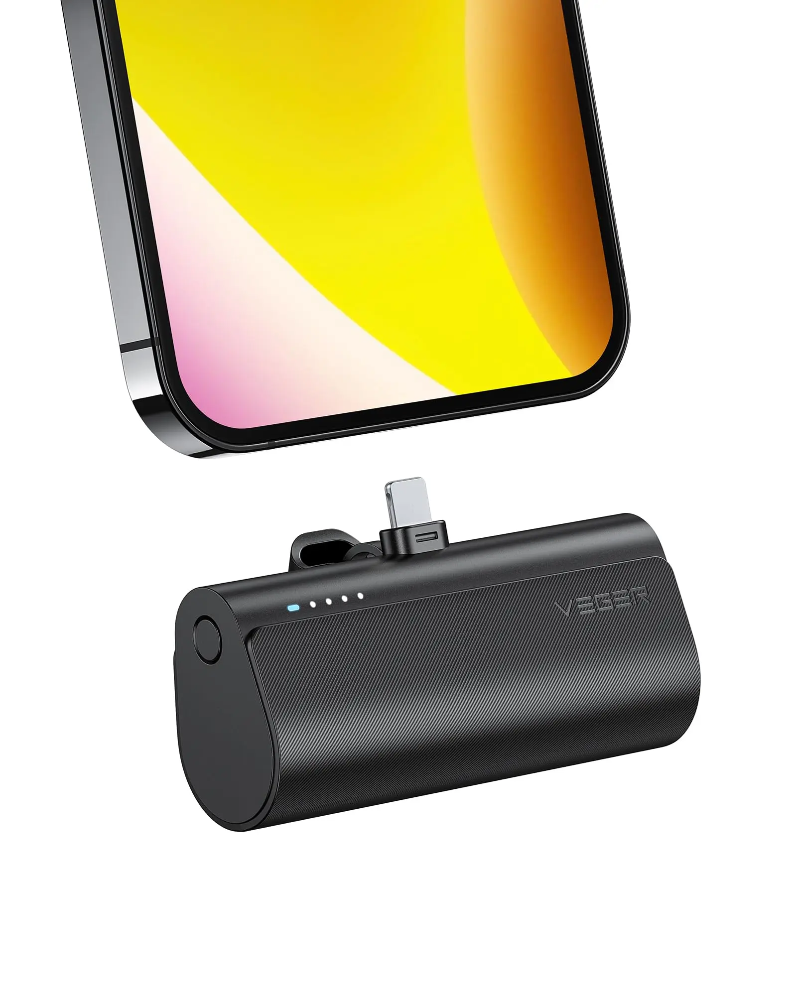 Mini Portable Charger for iPhone, 5000mAh 20W PD Fast Charging Battery Pack, Cordless Portable External Backup Charger for iPhone 13, 12, 11, 8, 7, XR, XS Max, Pro Max, AirPods Plug Usb Electronic Mobile Cellphone