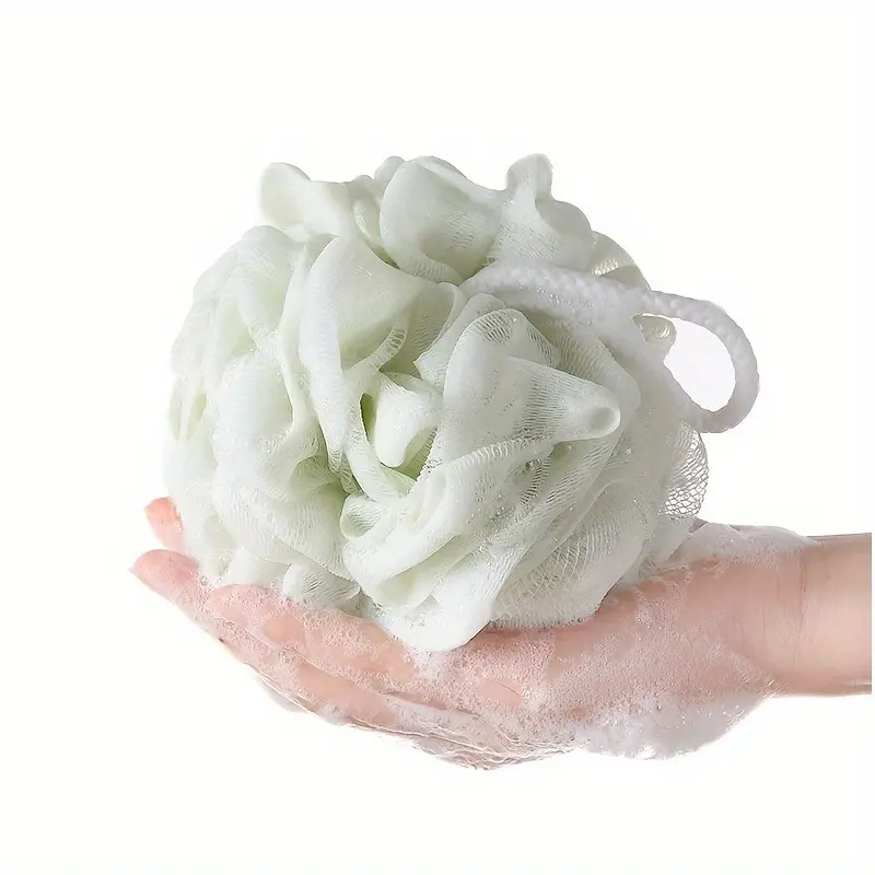 1pc Bath Ball, Bath Shower Sponge Bath Mesh Pouf Shower Ball Body Scrubber Exfoliating Bath Sponge