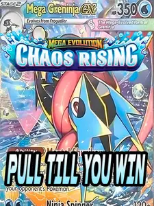 Mega Evolution Chaos Rising Non-Sports Trading Card Break - Pull Till You Win, Rip Options