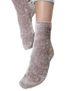 PacificPlex Womens Luxury Plush Chenille Fuzzy Lounge Spa Socks Soft Womenswear