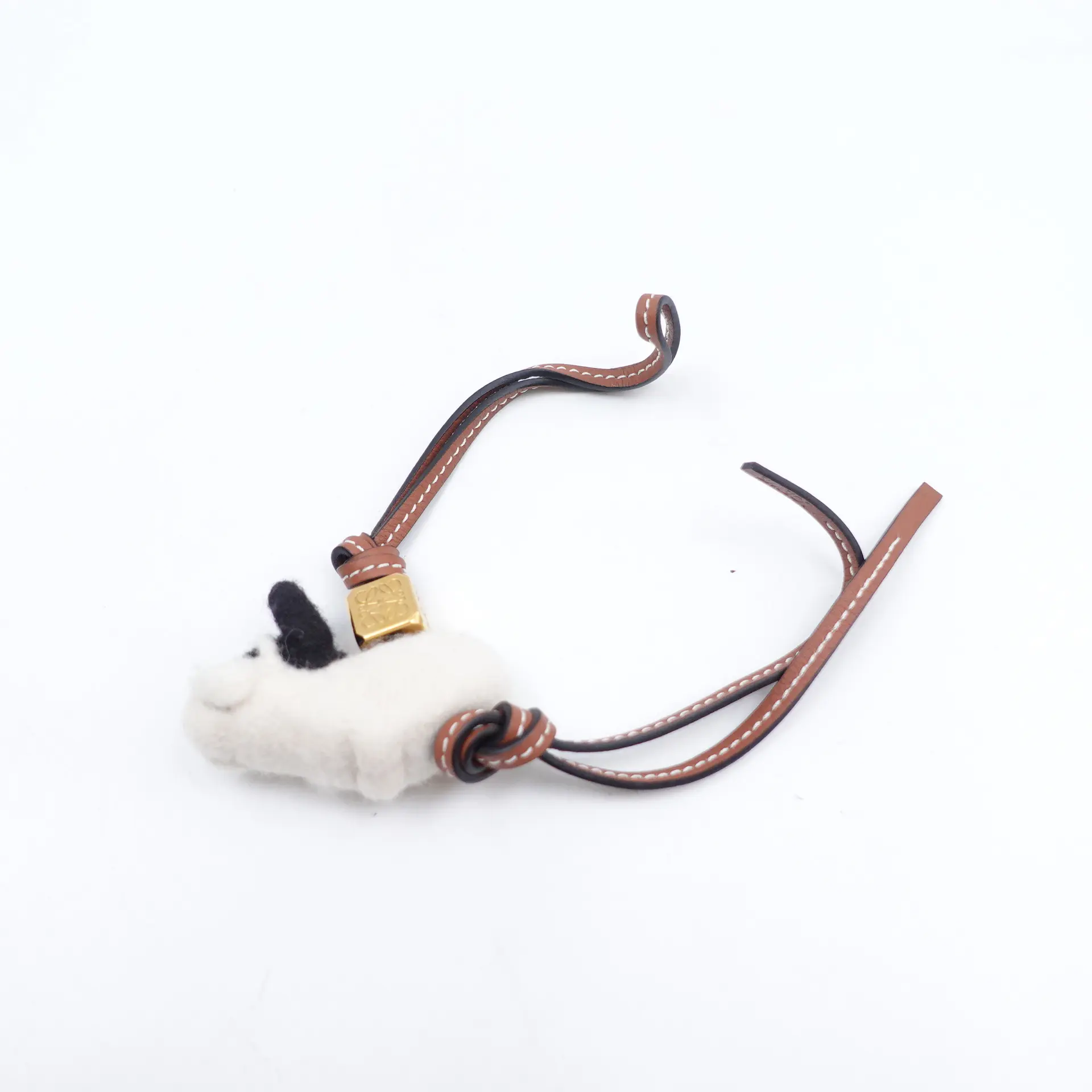 Pre-owned Loewe Metal Bag Accessories White Bag Charm T10406360