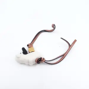 Pre-owned Loewe Metal Bag Accessories White Bag Charm T10406360