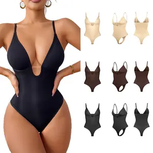 Women V Neck Slim Fit Camisole Tummy Control Body   r Sexy Fitness Yoga    Slimming One Piece Bodysuit