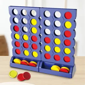 Mini 3D Connect Four Board Game, Interactive Two-Player Tabletop Toy, Educational Puzzle Game for Kids, Birthday Gift, Tabletop Games
