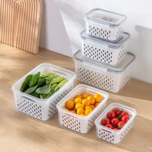 "Kitchen Organization TikTok Made Me Buy It |   Stackable Drainable Produce Bins"