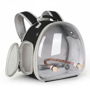 Bird Travel Bag with Metal Tray and Stand Pole, Suitable for Standing Birds, Ideal for Bird Lovers, Convenient for Traveling, Animal Carrier