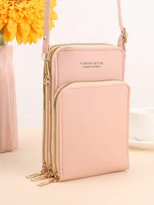 2026 New Large Capacity Multi-Functional Solid Color Fashion Simple Single Shoulder Small Bag, Touch Screen Casual Crossbody Phone Bag for Women