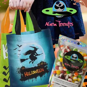 Halloween Bag l Trick Or Treat l  One 5 oz Treats inside l Halloween l Freeze Dried Candy l Alien Crunchy Balls l Aliens