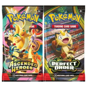 Pokémon energy break - 18 Booster Pack Break - 2 set mix - Contains 9 booster packs of each: Ascended Heroes & Perfect Order  - opened live - Average 2 packs per energy