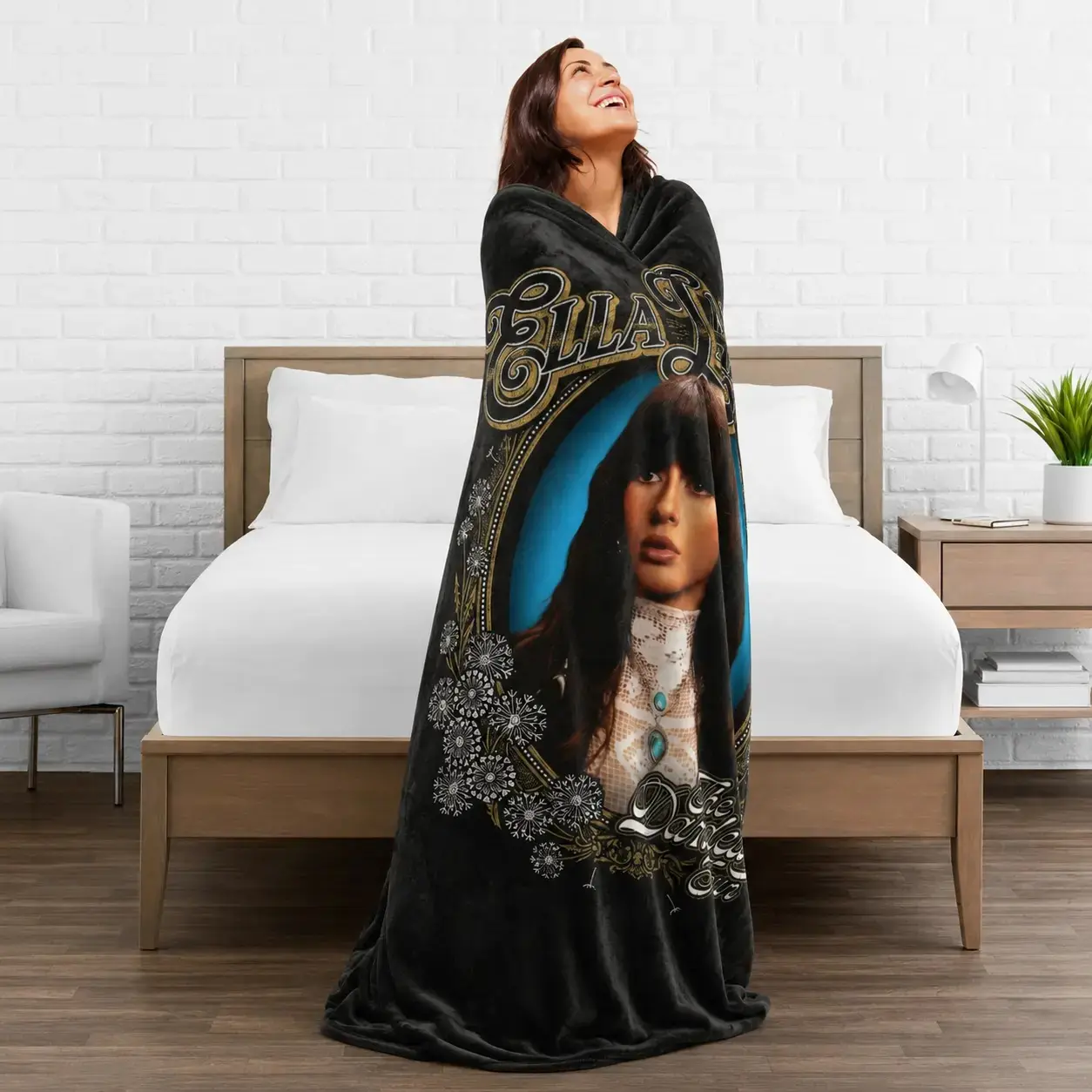 Ella Langley The Dandelion Tour Themed Soft Flannel Blanket - Comfortable Warm Throw for Couch, Living Room Decor, Stylish Home Accent & Collectible Gift for Country Music Fans