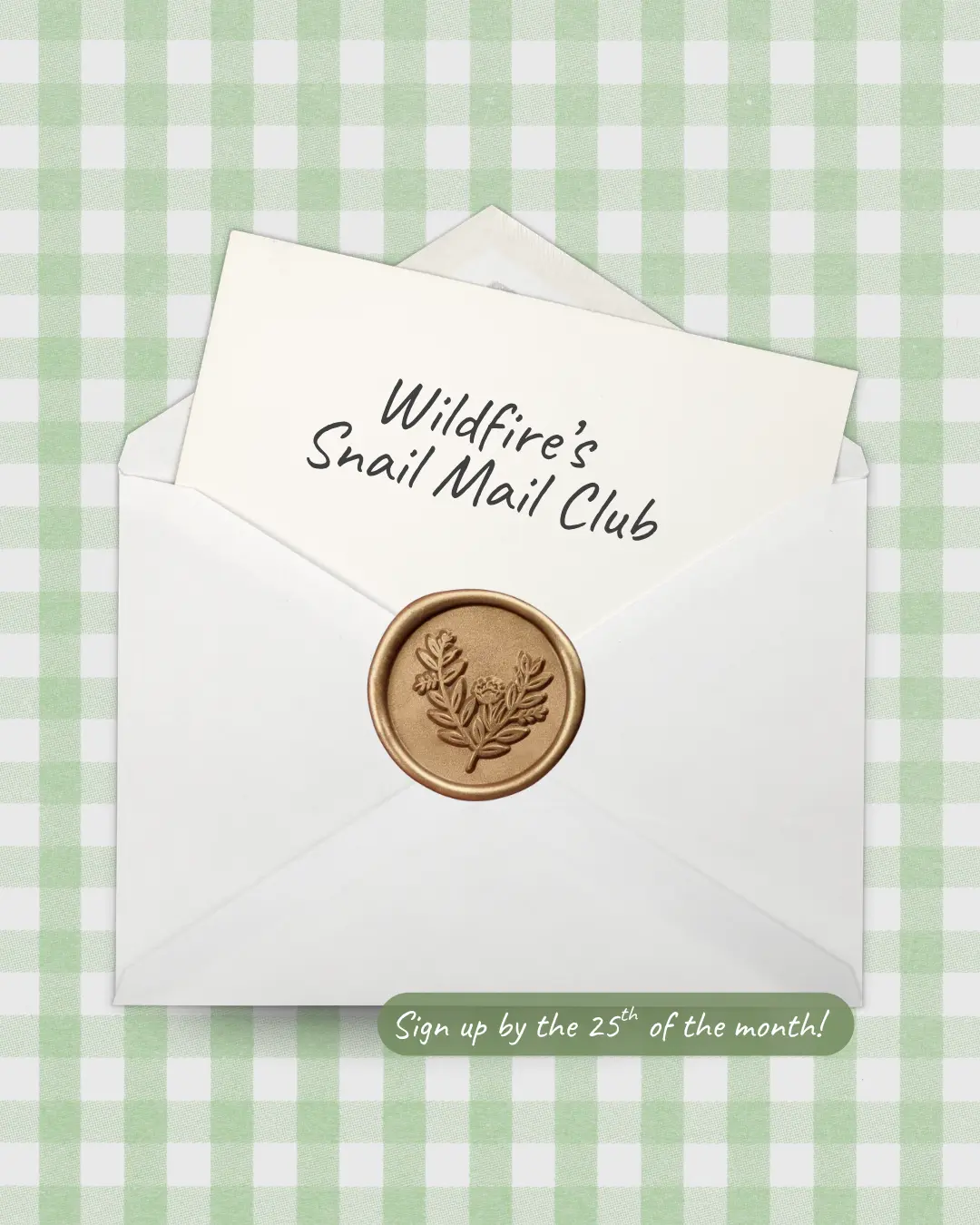 Wildfire's Monthly Snail Mail Club Subscription