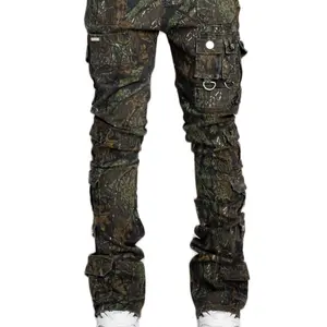 GUAP Jeans GUAP 147 Black - Camouflage Design with Multiple Pockets and Unique Style