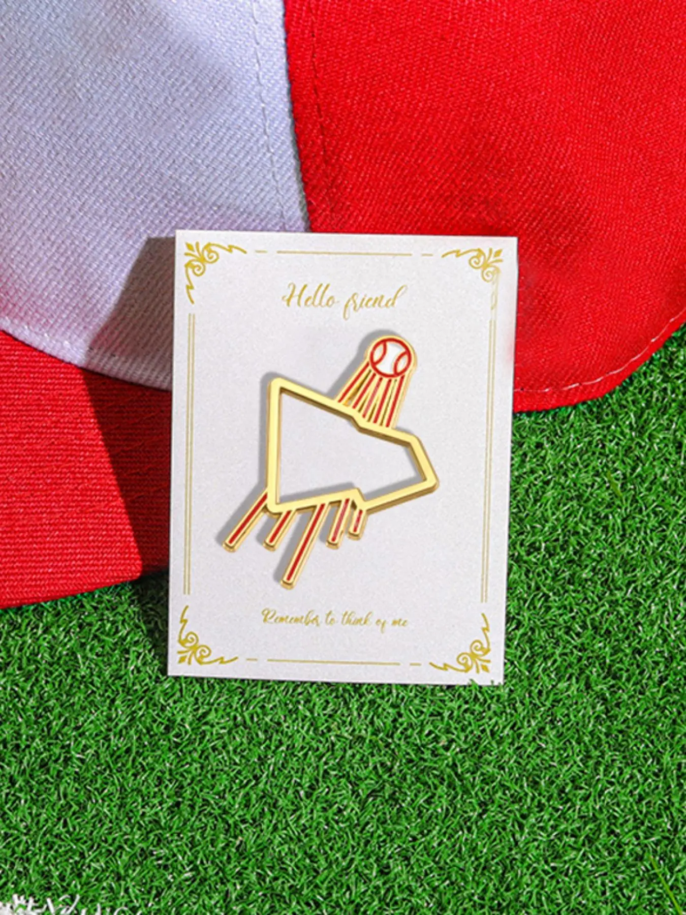 Baseball Bat Shaped Brooch, Lapel Brooch, Alloy Brooch Pin, Fashionable Alloy Badge for Daily Clothing Decor, Trendy All-match & Exquisite Brooch for Birthday Gift, Jewelry