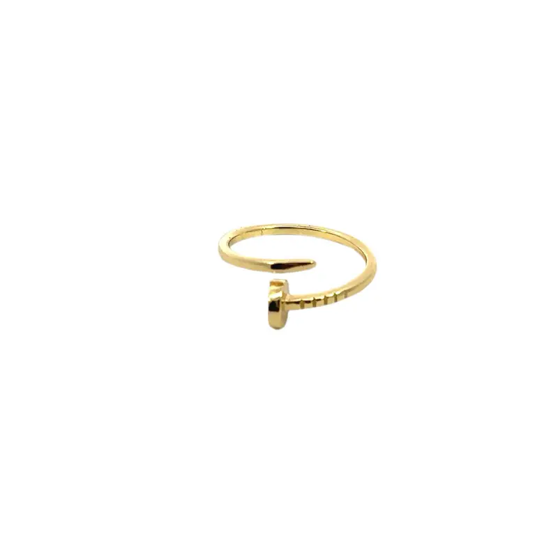 Plain nail ring Introducing our stunning nail ring, a perfect accessory to add a touch of elegance to your outfit.