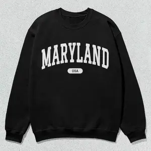 Maryland Sweatshirt USA Collegiate Crewneck Sweater Unisex