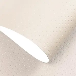 8x79inch Breathable Perforated Self-Adhesive Leather Repair Patch for Furniture, Couches, Car Seats, Office Chairs Faux Leather & Vinyl Repair Kit (Beige)