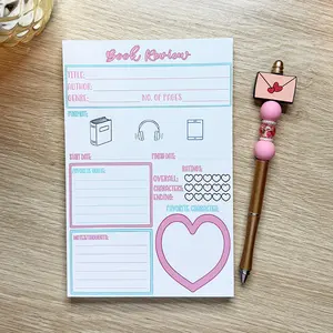 📚 Book Review Notepad – 5x7 Reading Journal for Book Lovers &amp; Review Tracking