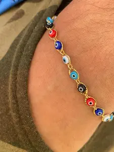 Evil Eye Multicolor Bracelet Kids Womens Mens Protection Jewelry
