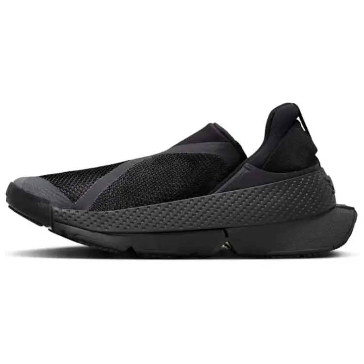 NIKE GO FlyEase Women's Sneaker, Lightweight Triple Black Slip-on with a Breathable Mesh Upper and Responsive Cushioning, Walking Shoes, Casual, Female