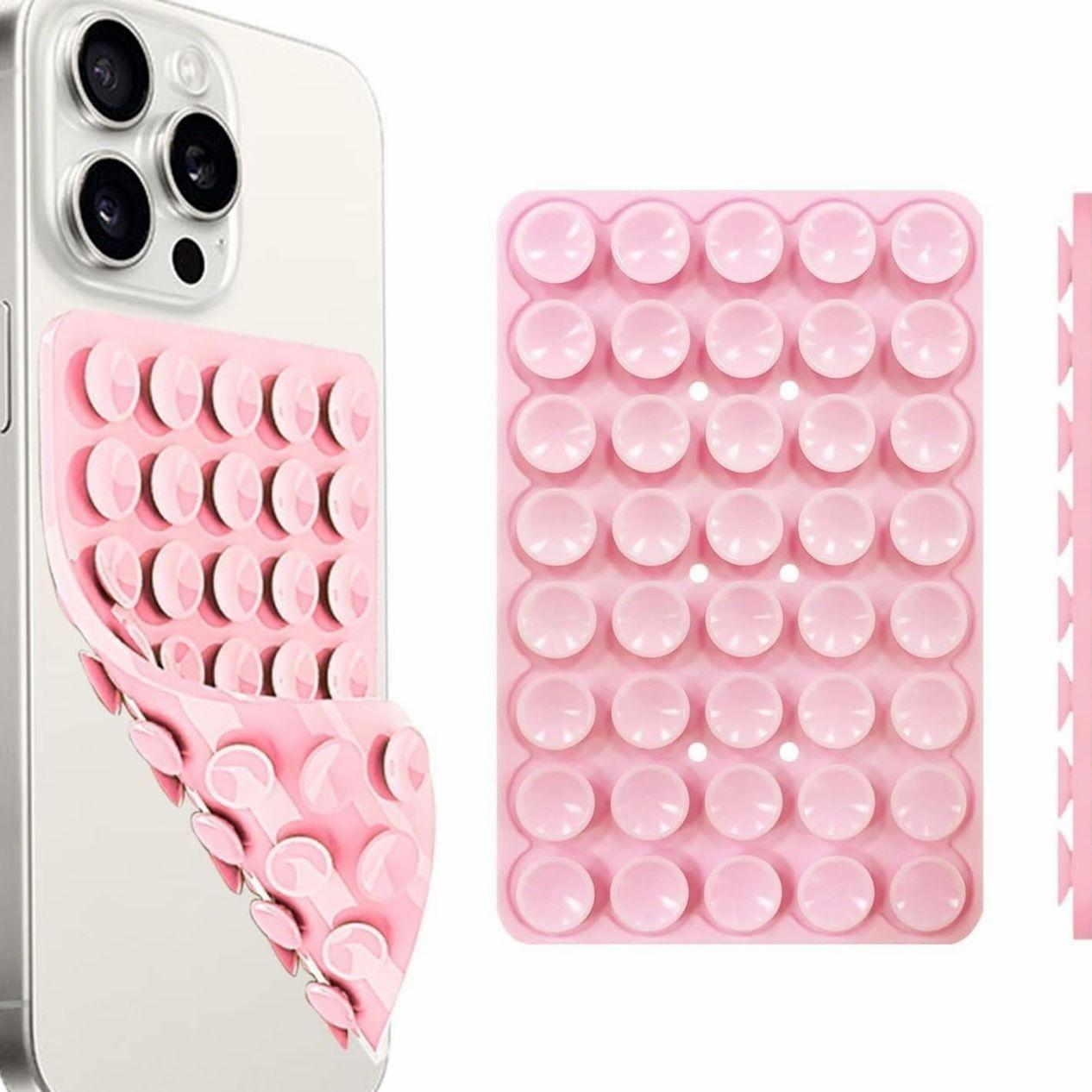 Silicone Suction Cup Phone Case Mount, 1 Count Double Sided Phone Holder Mount, Hands-Free Strong Grip Holder for Selfies and Videos, Phone Accessories Silicone Suction Cup Phone Case Mount, 1 Count Double Sided Phone Holder Mount, Hands-Free Strong Grip Holder for Selfies and Videos, Phone Accessories