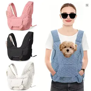 Adjustable front-facing pet travel backpack with removable bottom safety device, suitable for cats, dogs, and rabbits. Ideal for travel, camping, and hiking.