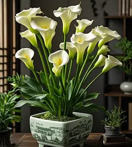 Mixed Calla Lily Seeds – Colorful Calla Lily Flower Seeds, Beginner-Friendly, Non-GMO, Easy to Grow, Suitable for Garden and Pot Planting, Indoor and Outdoor, Ornamental Flower, Summer Blooming, Perfect Gift for Gardeners