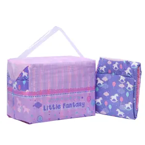 LittleForBig Little Fantasy Printed Adult Brief Diapers Soft Thick Fluffy High Absorbency 10 Pieces Medium & Large Sizes Pink