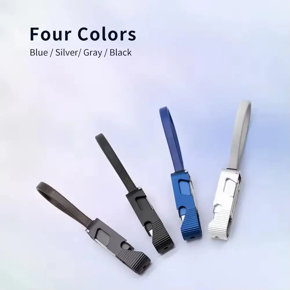 Multi Functional Charging Cable 4 in 1 Pd 60W 3A Fast Charging Type C Cord with TPE Material and Aluminum Alloy Phone Holder Bottle Opener for iOS Devices and Power Banks Daily Outdoor Use