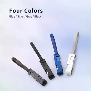 Multi Functional Charging Cable 4 in 1 Pd 60W 3A Fast Charging Type C Cord with TPE Material and Aluminum Alloy Phone Holder Bottle Opener for iOS Devices and Power Banks Daily Outdoor Use