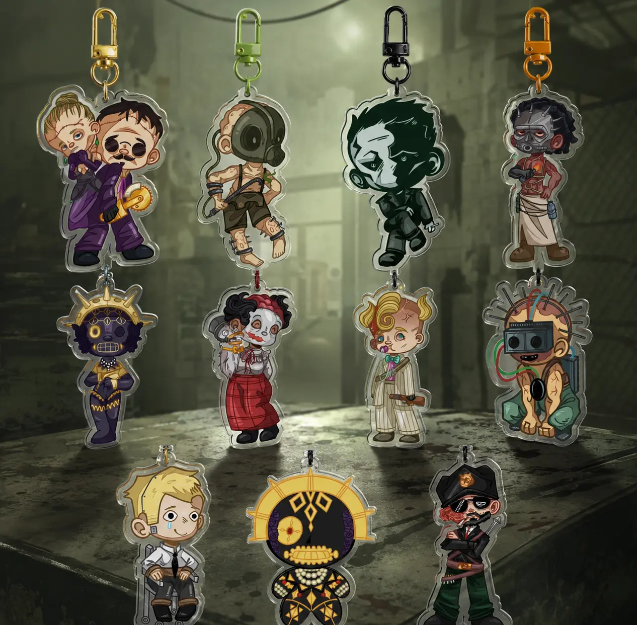 Outlast Trials Keychain Chibi Charms - Coyle, Liliya, Mother Gooseberry, Franco, Pitcher... Acrylic Keyrings - Unique Keychains for Bags and Keys, Durable, Lightweight and Perfect for Personal Style, Collecting and Gifting