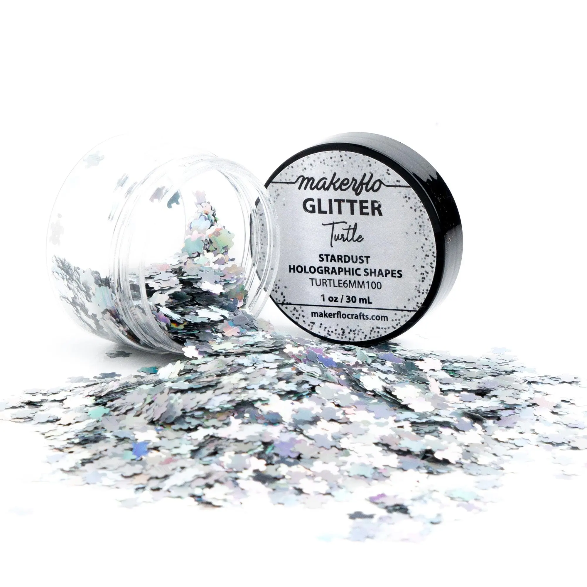 Makerflo Holographic Glitter Shape - Turtle Glitter