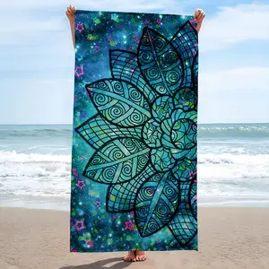 Beach Towel Super Absorbent Sand Free Quick Dry Travel Towel for Swimming Surfing Yoga Camping All Season Outdoor Portable Towel